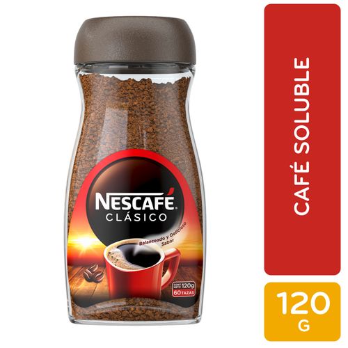 Café Nescafé Clásico Instantáneo Frasco - 120 g