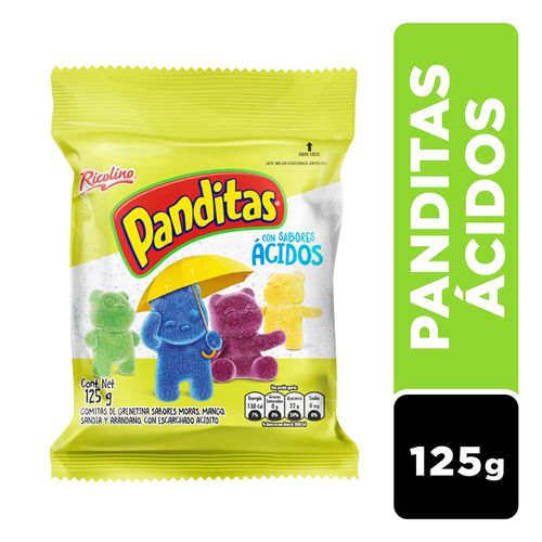 Gomitas Marca Ricolino Panditas Con Sabores Ácidos - 125g