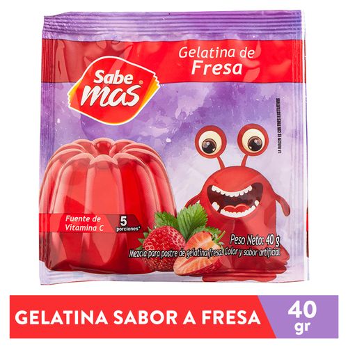 Gelatina Sabemas Disney Fresa Bolsa - 40gr