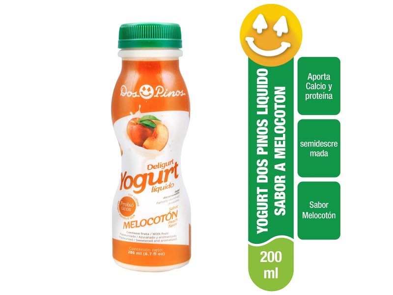 Yogurt-Dos-Pinos-L-quido-Sabor-Melocot-n-Semidescremado-Con-Probi-ticos-200ml-1-10160