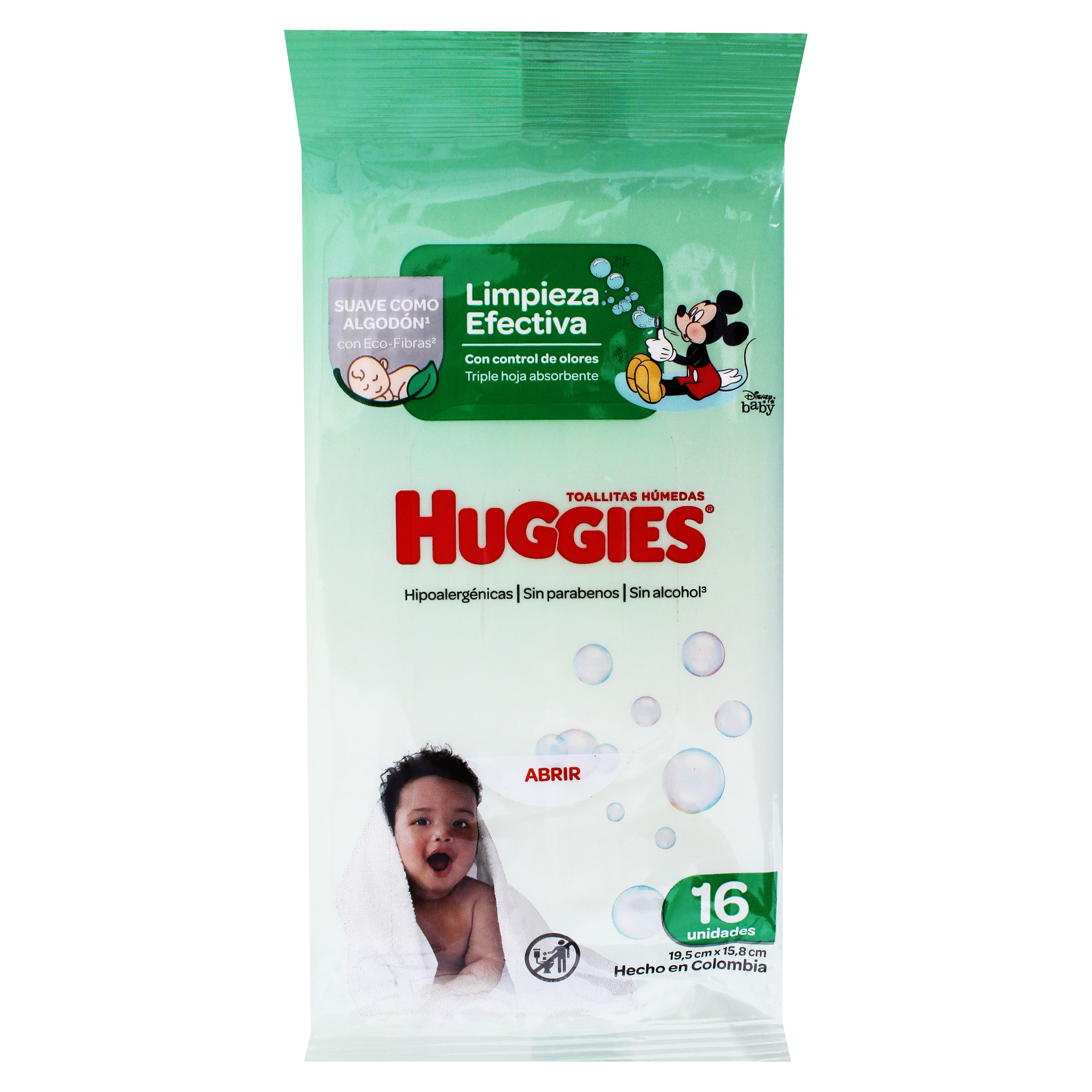 Comprar Toallitas Húmedas Huggies Limpieza Efectiva Desechables 16 Uds Walmart Honduras