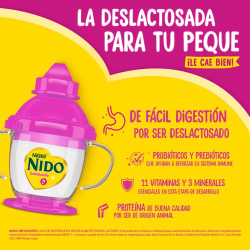 NIDO® 1+ Deslactosada Lata - 800 g