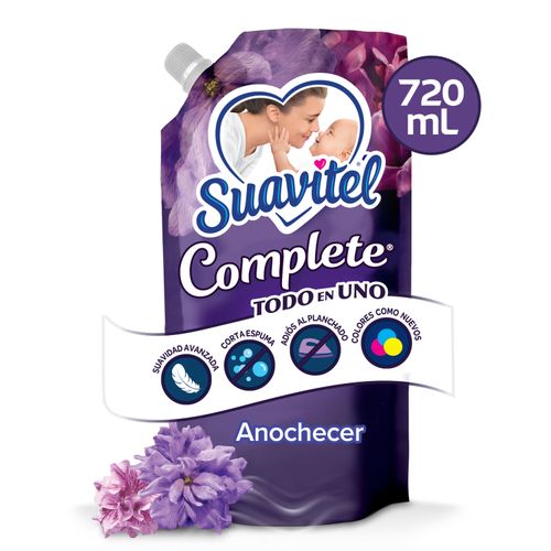 Suavizante De Telas Suavitel Complete Anochecer Doypack- 720ml