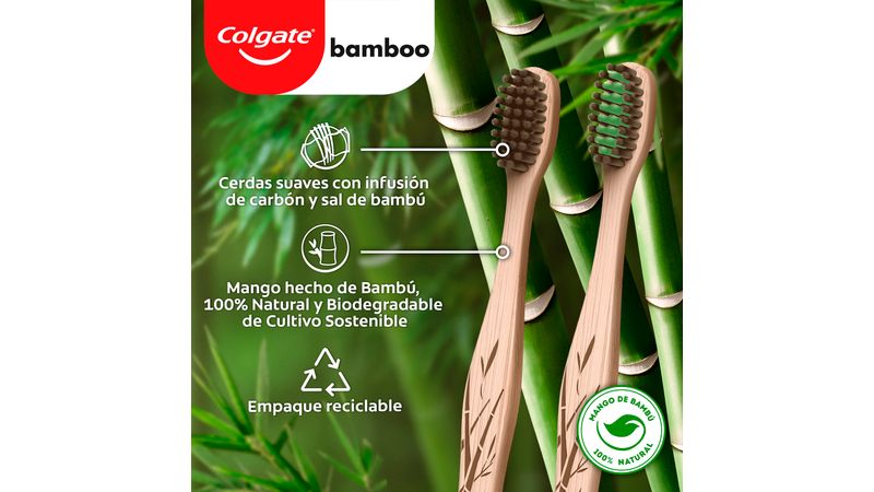 Cepillo fashion colgate bamboo precio