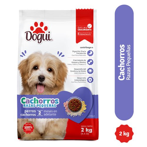 Alimento Dogui Perro Cachorro Razas Pequeñas, 2 a 12 Meses - 2kg