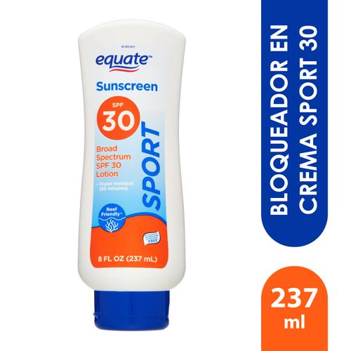 Protector solar Equate sport lotion FPS 30 - 237 ml