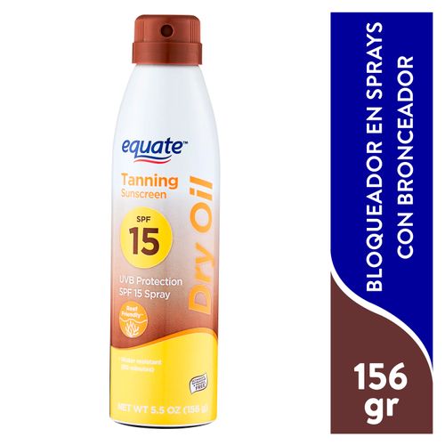 Bloqueador en Spray Equate Dark Tan 15 - 156 gr