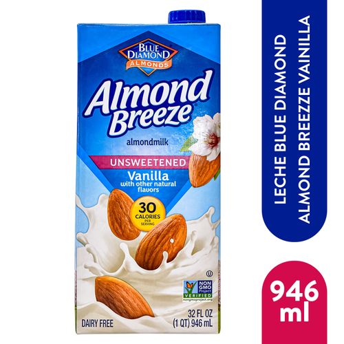 Bebida Blue Diamond Almond Sabor A Vainilla - 946 ml