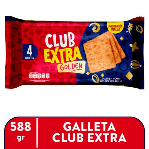 Galleta Pozuelo Clubextra Orig 4pk 588gr