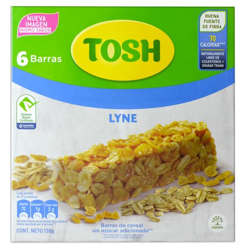 Barra De Cereal Tosh Lyne - 138gr