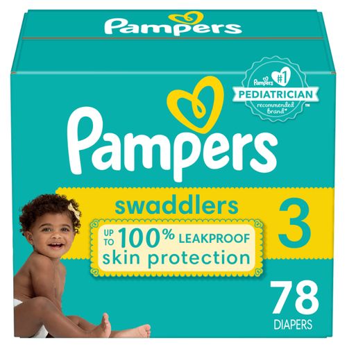 Pañales Pampers Swaddlers Super Etapa 3 - 78 Unidades