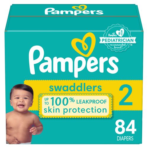 Pañales Pampers Swaddlers Talla 2, 5-8kg - 84Uds