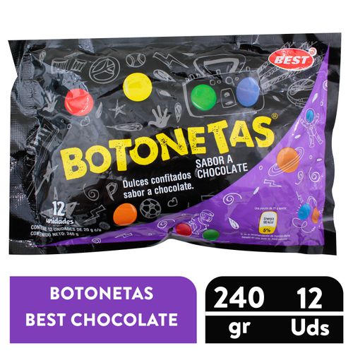 Botoneta de Chocolate Best 240gr - 12 unidades