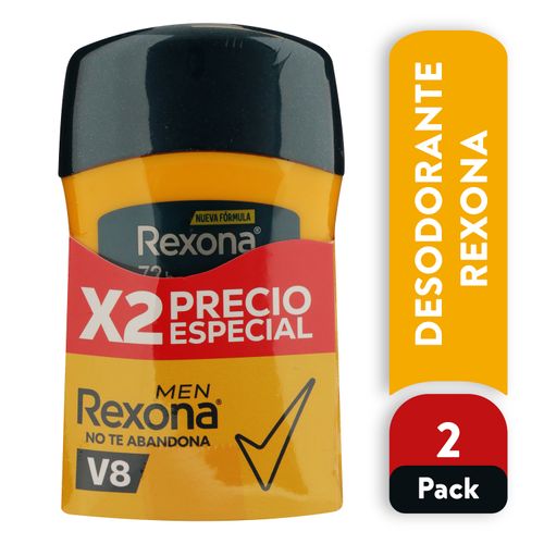 Desodorante Rexona Caballero V8 Barra 2 Pack - 50g