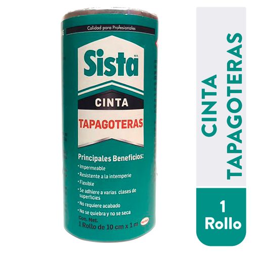 Cinta Tapagoteras Sista Tipo Blister Rollo de 10 Centimetros Por 1 Metro