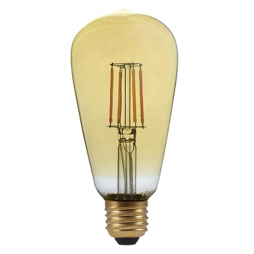 Bombillo Filamento St19 4W Luz Ambar