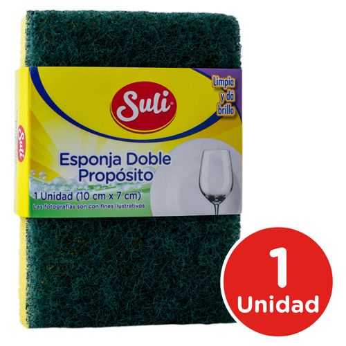 Esponja Suli Doble Uso- 1 Unidad