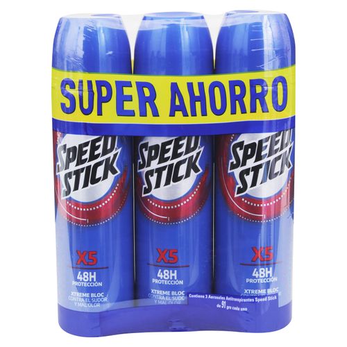 3Pack Desodorante Speed Stick X5 Spray
