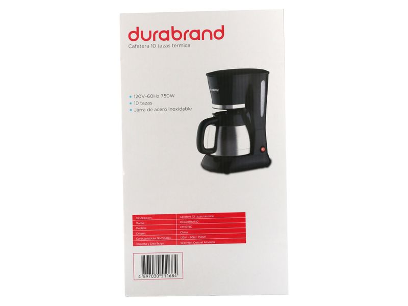 DURABRAND-Caf-TERA-TERMICA-10-TZ-Mod-CM1019C-3-6359