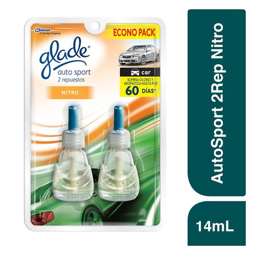 Auto Sport Repuesto X2, Glade  Nitro 14Ml