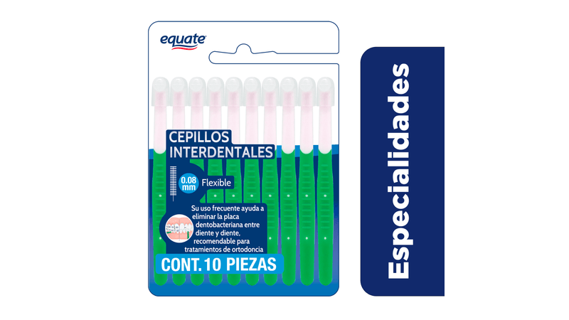 Comprar Cepillos flexibles Equate Interdentales -10 Uds Walmart