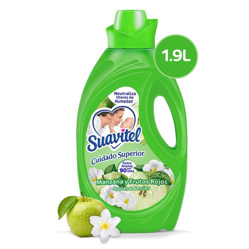 Suavizante De Telas Suavitel Cuidado Superior Manzana Y Frutos Rojos - 1.9Lt