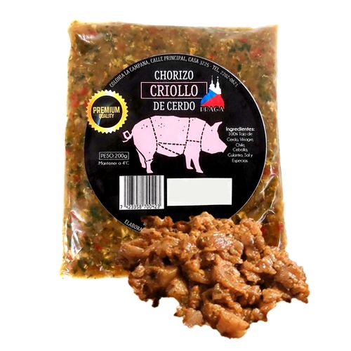 Chorizo Criollo Cerd Praga Fresco - 200G