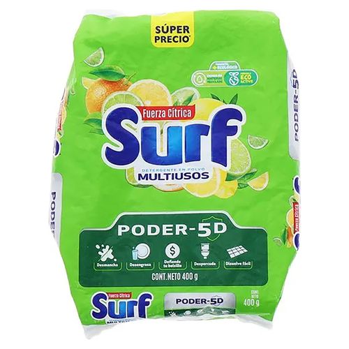 Detergente en Polvo Surf Fuerza Citrica 400gr