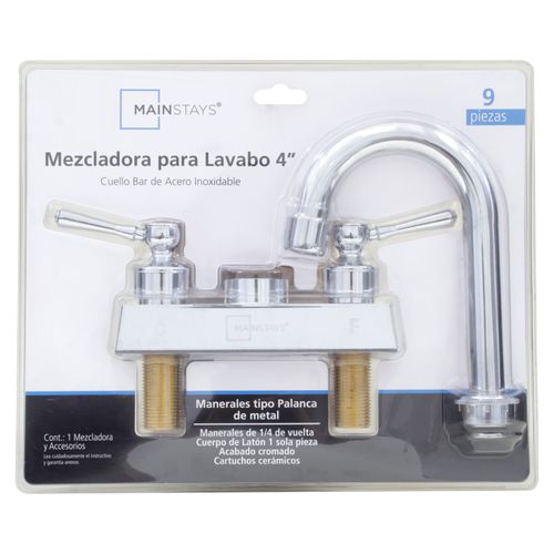 Mezcladora Para Lavabo 4 Cuello Bar