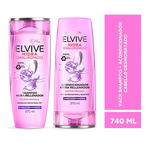 Pack Elvive Hialuro Sh Y Aco 740 Ml