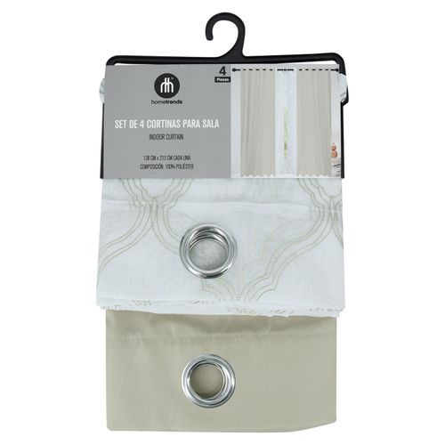 Ht Set De 4 Cortinas Verde