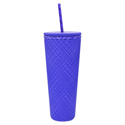 Ms Vaso Plastico Doble Pared Pajil 750ml