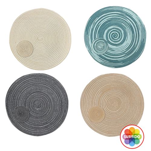 Set Individual D38 Y Porta Vaso D 10 Cms