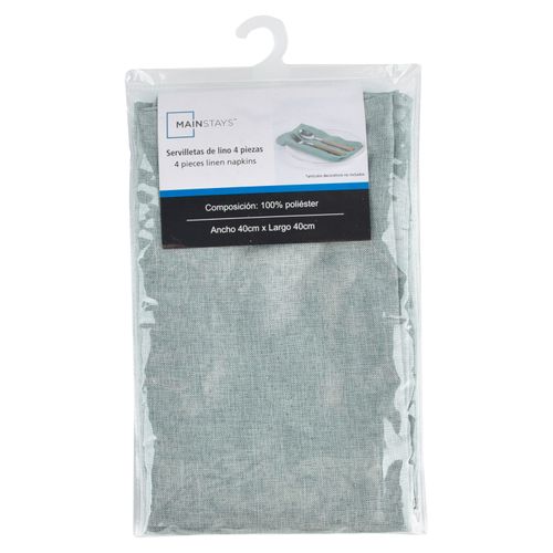 Ms Set Servilletas De Lino 4 Unidades