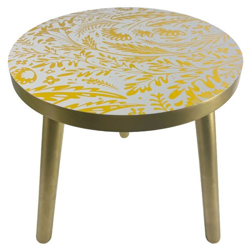 Ht Mesa Decorativa Dorada 35cm