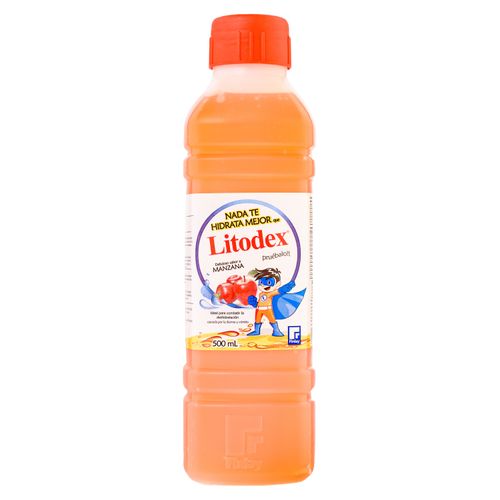 Litodex Suero Pediatric Manzana 500ml