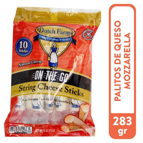 Queso Mozzarel String Cheese Sticks 10oz