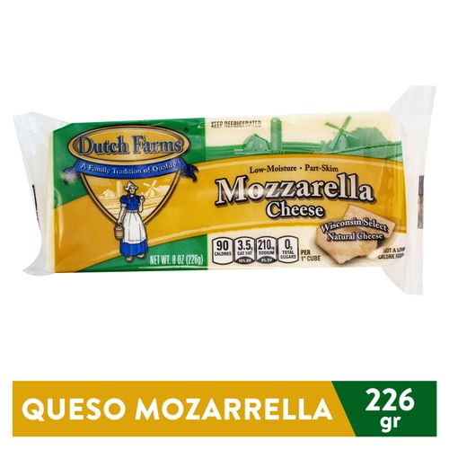 Queso Mozzarella Chunk 8 Oz