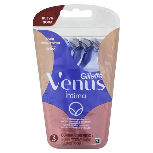 Rasuradora Gillette Venus Intima 3 Und