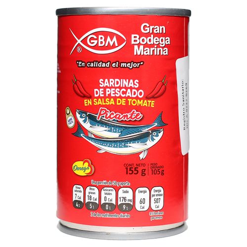 Sardina GBM En Salsa De Tomate 155gr
