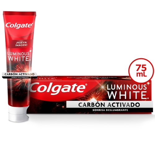 Pasta Dental Blanqueadora Colgate Luminous White Carbón Activado - 75ml