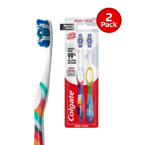 Cepillo De Dientes Colgate 360° Edición Especial 2 Pack