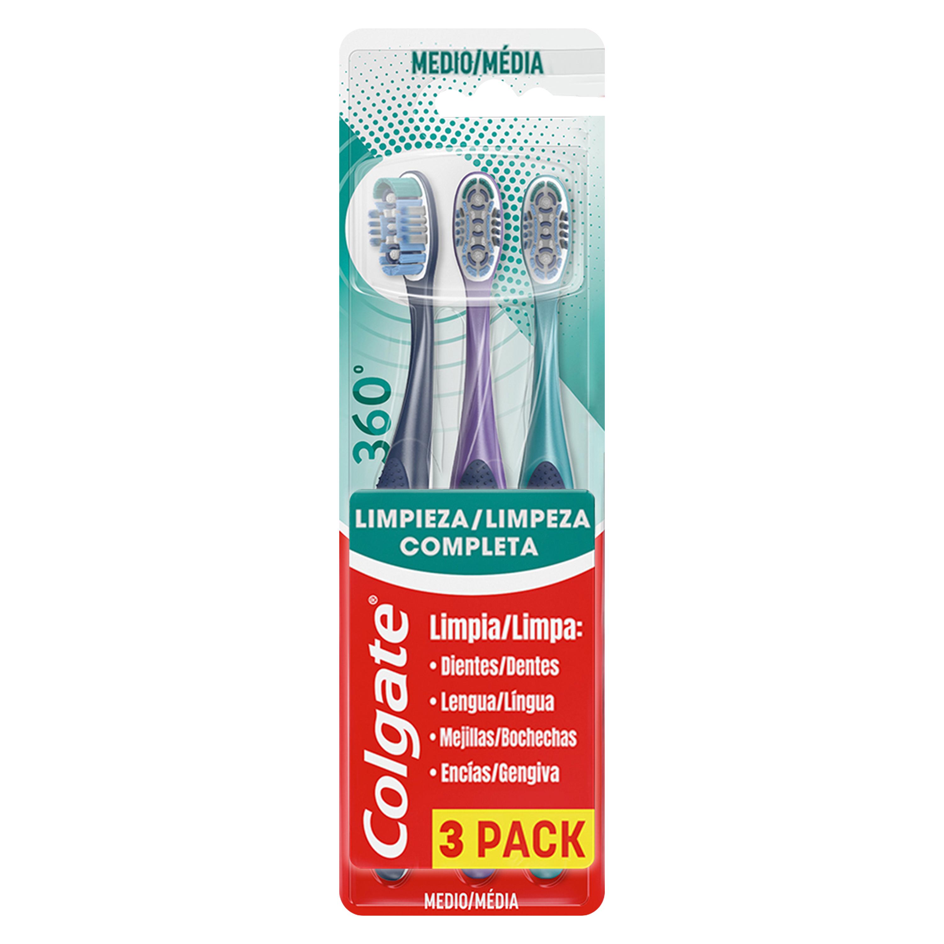 Cepillo Dental Colgate 360 Limpieza Completa Pack Paiz Honduras