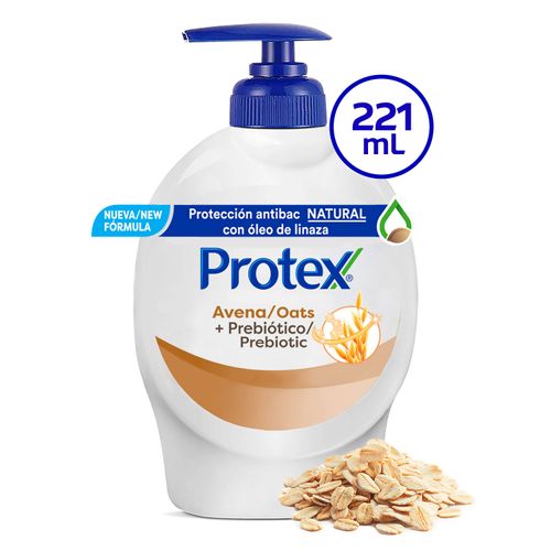 Jabón Liquido Antibacterial Protex Avena+Prebiótico - 221ml