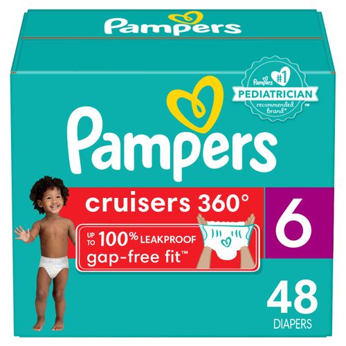 Pañales Pampers Cruisers 360° Pants Talla 6, 16kg - 48Uds