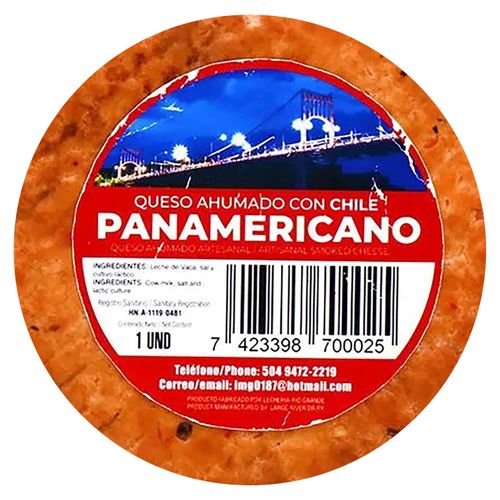 Queso Ahumado Panamericano con Chile - 390gr