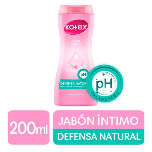 Jabón Íntimo Kotex Control Olores Ph Balanceado- 200ml