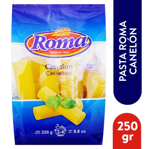 Pasta Italiana Marca Roma Estilo Canelón - Empaque con 250 gr