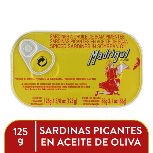 Sardina Madrigal En Aceite Picante - 125gr