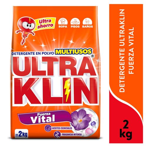 Detergente Ultraklin Fuerza Solar- 2Kg